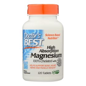 Doctor's Best - Chelated Magnesium Hi Abs - 1 Each-120 Tab